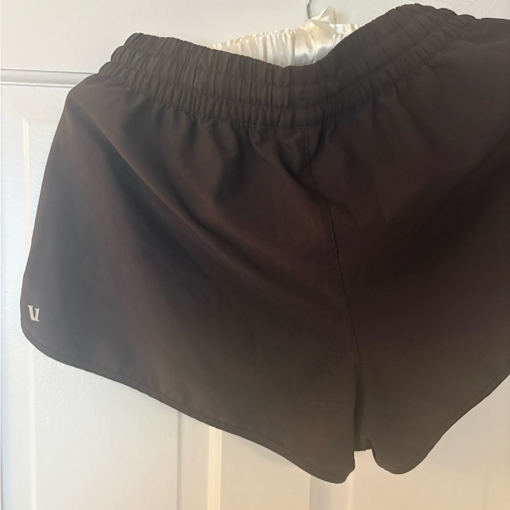 Vuori Black Athletic Drawcord Shorts with Contrasting Tie - Picture 8 of 8
